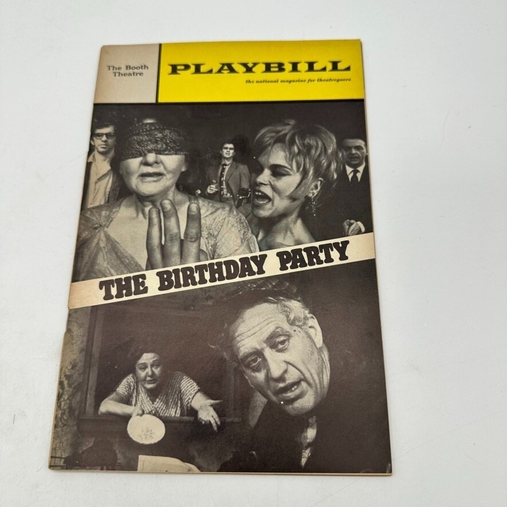 THE BIRTHDAY PARTY - THE BOOTH THEATRE PLAYBILL - RUTH WHITE - Nov 1967